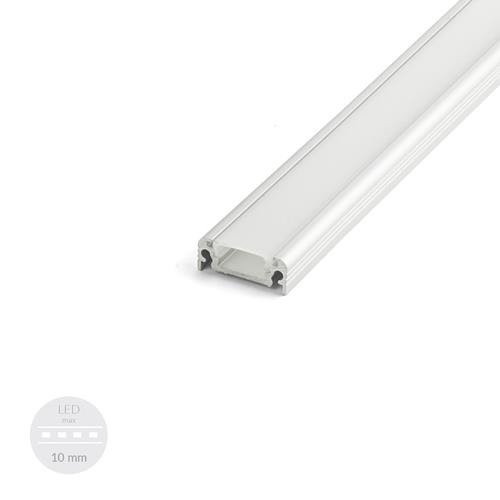 LED Aluprofil Aluminium Profile Leiste Weiss für LED-Streifen 2m 