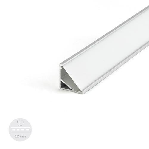 Alu Profil für LED KABI Satiniert Streifen Lichtleiste Aluminium