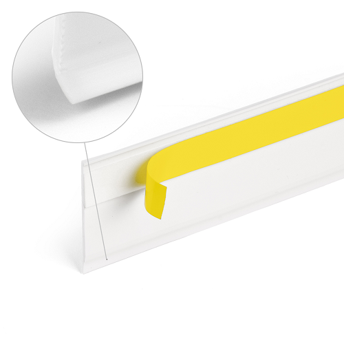 PVC Flachleiste Fensterleiste Abdeckleiste Kunststoffleiste mit Gummilippe  Lippe