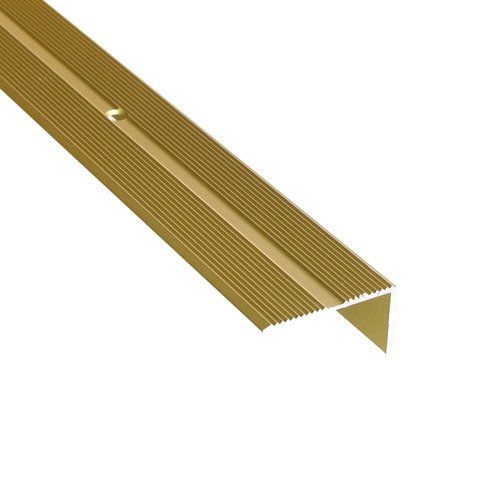 25 x 20 mm Treppenwinkel Treppenkantenprofil gold gebohrt ≤ 1,50m 5,59EUR/m