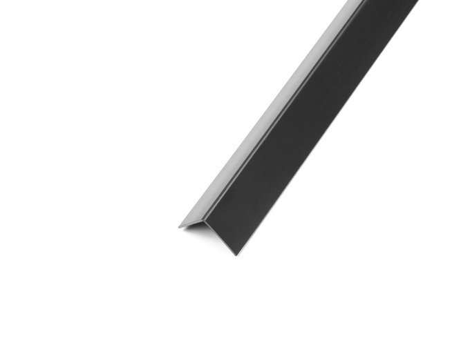 PVC Winkel schwarz 1 Meter ungleichschenklige Winkelprofile Kunststoffleiste 