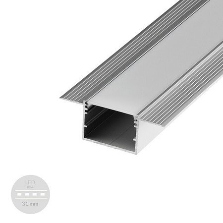 Alu Profil für LED VARIO 3005 Milchglas Streifen Lichtleiste Aluminium 2m