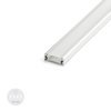 Alu Profil für LED AUFPUTZ FLACH Satiniert Streifen Lichtleiste Aluminium 2m
