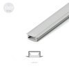 Alu Profil für LED MODELL D Satiniert Streifen Lichtleiste Aluminium 2m