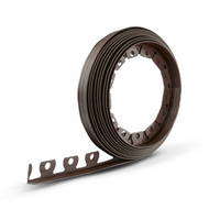 Rasenkantenstecher Rasenkante Rasentrimmer Rasenmäher Rasenborde 10m Höhe 50mm BRAUN + 20 Befestigunsanker GRATIS!