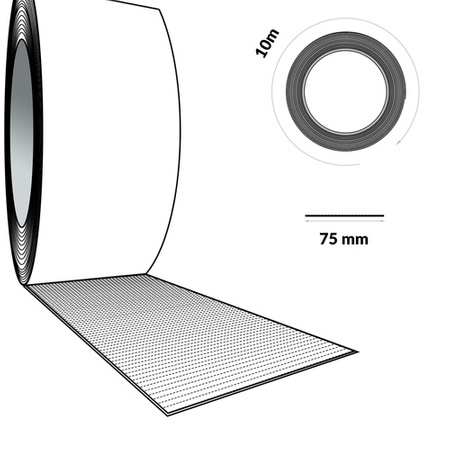 Butylband DACHDECKERBAND Abdichtband Selbstklebendes Reparaturband Dichtband 75mm ZIEGELROT