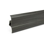 2m Fussleiste 62mm SEE-EICHE Fußleiste Leiste Sockelleiste Laminatleiste Bodenleiste PVC + Montagematerial GRATIS