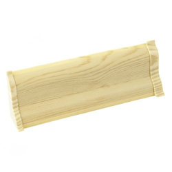 2,5m Fussleiste 52mm AHORN Fußleiste Leiste Sockelleiste Laminatleiste Bodenleiste + Montagematerial GRATIS