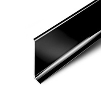 2m Fussleiste aus Aluminium 100mm SCHWARZ