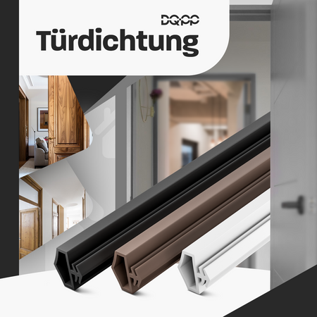 KD-11 Dichtung 12×5 mm TPS, Weiß – Ideal für Innen- und Außentüren aus Holz, Türrahmen und Zargen