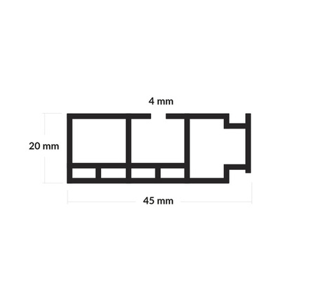 Gardinenschienen PVC 1-Läufig Vorhangsschiene Innenlaufschienen Deckenschiene Schwarz 90cm 100cm 150cm