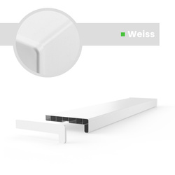 Fensterbank Fensterbrett für den Innenbereich PVC Tiefe 20cm WEISS + Endkappen GRATIS!