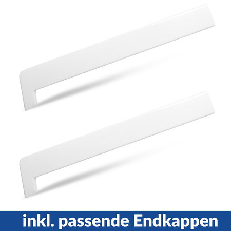 Fensterbank Fensterbrett für den Innenbereich PVC Tiefe 35cm SILBER + Endkappen GRATIS!