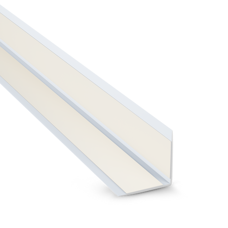 Selbstklebender PVC-Winkel für Außenecken 20×20mm Weiß 2m