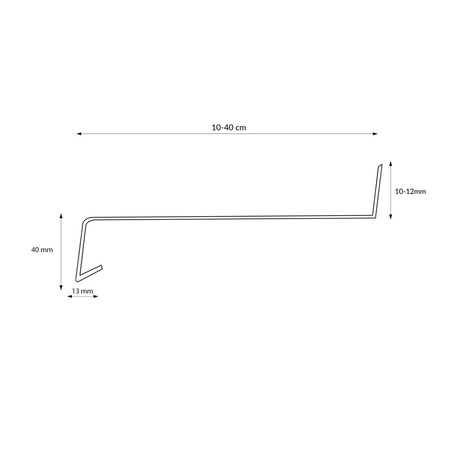 Fensterbank Stahl Aussen Außenfensterbank Fensterbrett Stahlblech Breite 10cm RAL 9016 WEISS