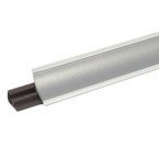 1,5m 2,5m 3m Abschlussleiste Küchenabschlussleiste Küchenleiste Arbeitsplatte Wandabschlussleiste Tischplattenleisten PVC 23mm ALUMINIUM MATT + Schrauben GRATIS