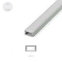 Alu Profil für LED MODELL H Satiniert Streifen Lichtleiste Aluminium 2m