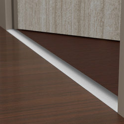 Übergangsprofil Rund 1,80cm 30mm Schrauben SILBER