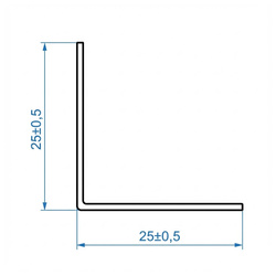 Winkelprofil Winkelleiste PVC 40x40 SCHWARZ 1m