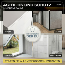 Selbstklebender PVC-Winkel für Außenecken 20×20mm Weiß 2m