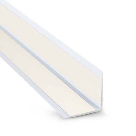 Selbstklebender PVC-Winkel für Außenecken 25×25mm Weiß 2m