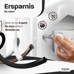 KD-11 Dichtung 12×5 mm TPS, Weiß – Ideal für Innen- und Außentüren aus Holz, Türrahmen und Zargen