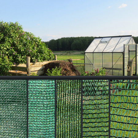 Sichtschutz Zaun Sichtschutzzaun Netz Tennisblende Schattier Windschutz Zaunblende Schattiernetz Grün 80% 100cm