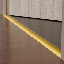 Übergangsprofil Rund 0,93cm 30mm Mit Klebeband GOLD
