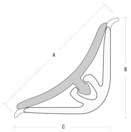 1,5m - 3m Abschlussleiste Winkelleiste Wandabschlussleiste PVC 15mm EICHE SONOMA