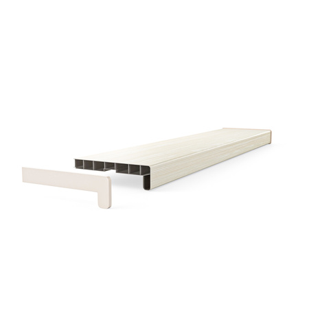 Fensterbank Fensterbrett für den Innenbereich PVC Tiefe 20cm EICHE SKANDINAVISCH + Endkappen GRATIS!
