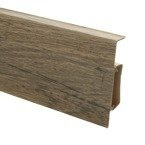 2,5m Fussleiste PVC 75mm Devenport + Montagematerial Gratis