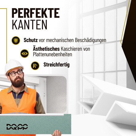 Kabelkanal (PVC-Leiste) 15×10 mm, weiß, selbstklebend