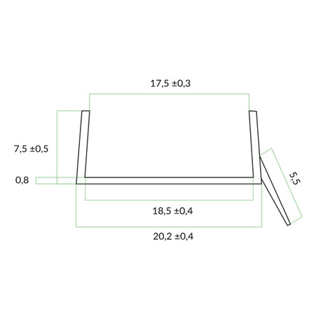 1,5m Küchensockel Abdichtungsprofil Sockel Dichtung 18mm TRANSPARENT