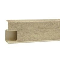 2m Fussleiste 55mm LAZULI Fußleiste Leiste Sockelleiste Laminatleiste Bodenleiste PVC + Montagematerial GRATIS