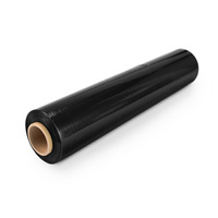 Stretchfolie Palettenfolie Verpackungsfolie 150% Dehnbarkeit Breite: 50cm 2.45kg SCHWARZ