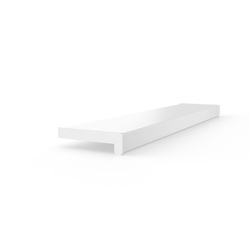 Fensterbank Fensterbrett für den Innenbereich PVC Tiefe 20cm WEISS + Endkappen GRATIS!