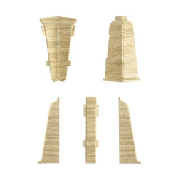 2,5m Fussleisten PVC LP70 Nussbaum Sezession + Montagematerial Gratis