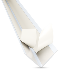 Selbstklebender PVC-Winkel für Außenecken 20×20mm Weiß 2m