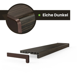 Fensterbank Fensterbrett für den Innenbereich PVC Tiefe 20cm MAHAGONI + Endkappen GRATIS!