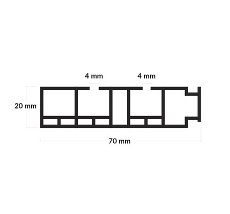 Gardinenschienen PVC 2-Läufig Vorhangsschiene Innenlaufschienen Deckenschiene Weiß 90cm 100cm 150cm