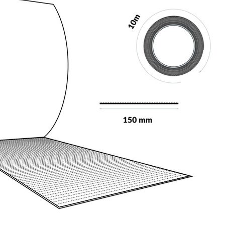 Butylband DACHDECKERBAND Abdichtband Selbstklebendes Reparaturband Dichtband 150mm ANTHRAZIT