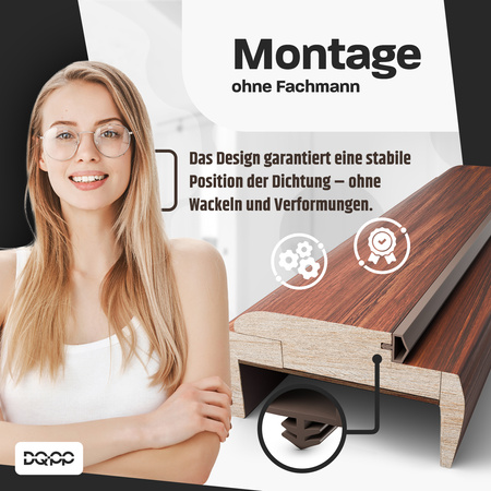 KD-11 Dichtung 12×5 mm TPS, Weiß – Ideal für Innen- und Außentüren aus Holz, Türrahmen und Zargen