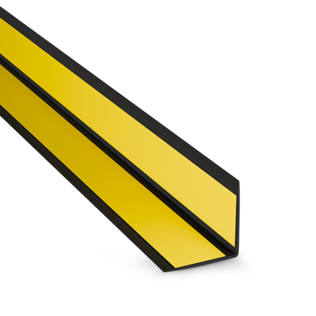 Selbstklebender PVC-Winkel für Außenecken 40×40mm SCHWARZ 2m