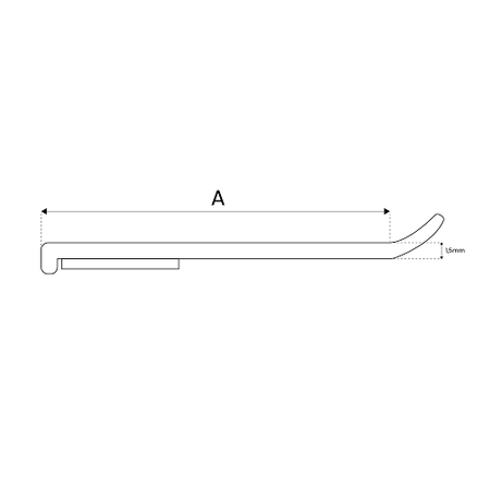 Fensterleiste mit Gummilippe 60mm Selbstklebend Abdeckleiste Kunststoffleiste Flachleiste