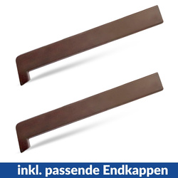 Fensterbank Fensterbrett für den Innenbereich PVC Tiefe 30cm NUSS + Endkappen GRATIS!