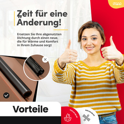 Fensterdichtung S-1628 Schwarz Decco PVC Kunststofffenster Dichtung