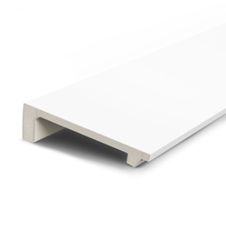 Karnis-Abdeckleiste 15 cm Weiß 2 m