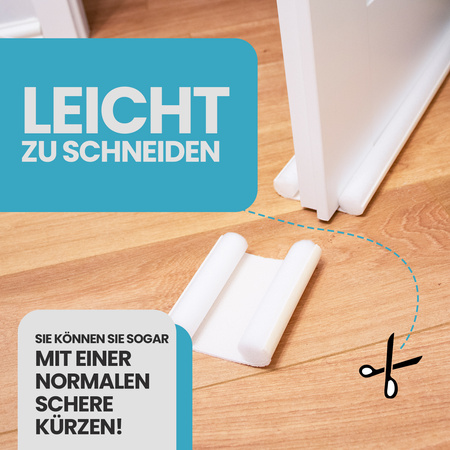 Zugluftstopper Tür Türdichtung Türisolierung Türbodendichtung Zugluft Durchzug 95cm BRAUN