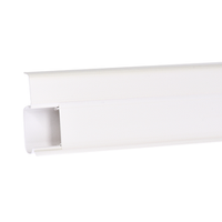 2m Fussleiste 55mm WEISS Fußleiste Leiste Sockelleiste Laminatleiste Bodenleiste PVC + Montagematerial GRATIS