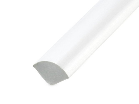 Viertelstab Winkelprofil Winkel PVC 13x13mm 2.5m WEISS